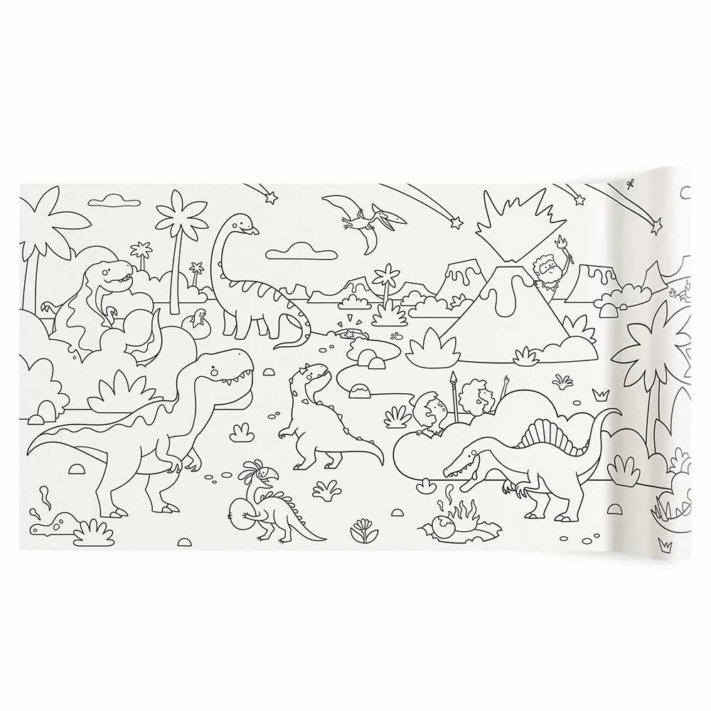 Dinosaur Adhesive Colouring Scroll - 4m