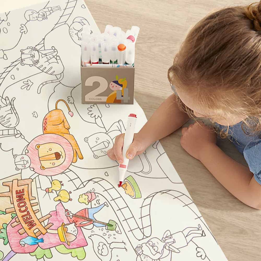Dinosaur Adhesive Colouring Scroll - 4m