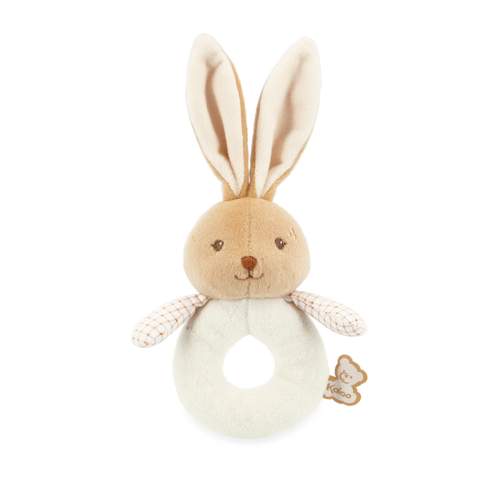 Kaloo Cream Rabbit Soft Rattle