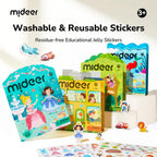 Reusable Jelly Stickers - Fairy Tree House