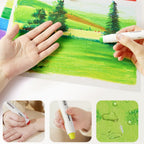 Silky Quick-Dry Crayons - 12 Colours