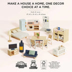 Complete Dolls House Furniture Set – 35 Pieces