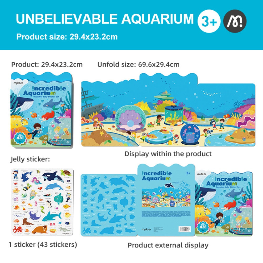 Reusable Jelly Stickers - Incredible Aquarium