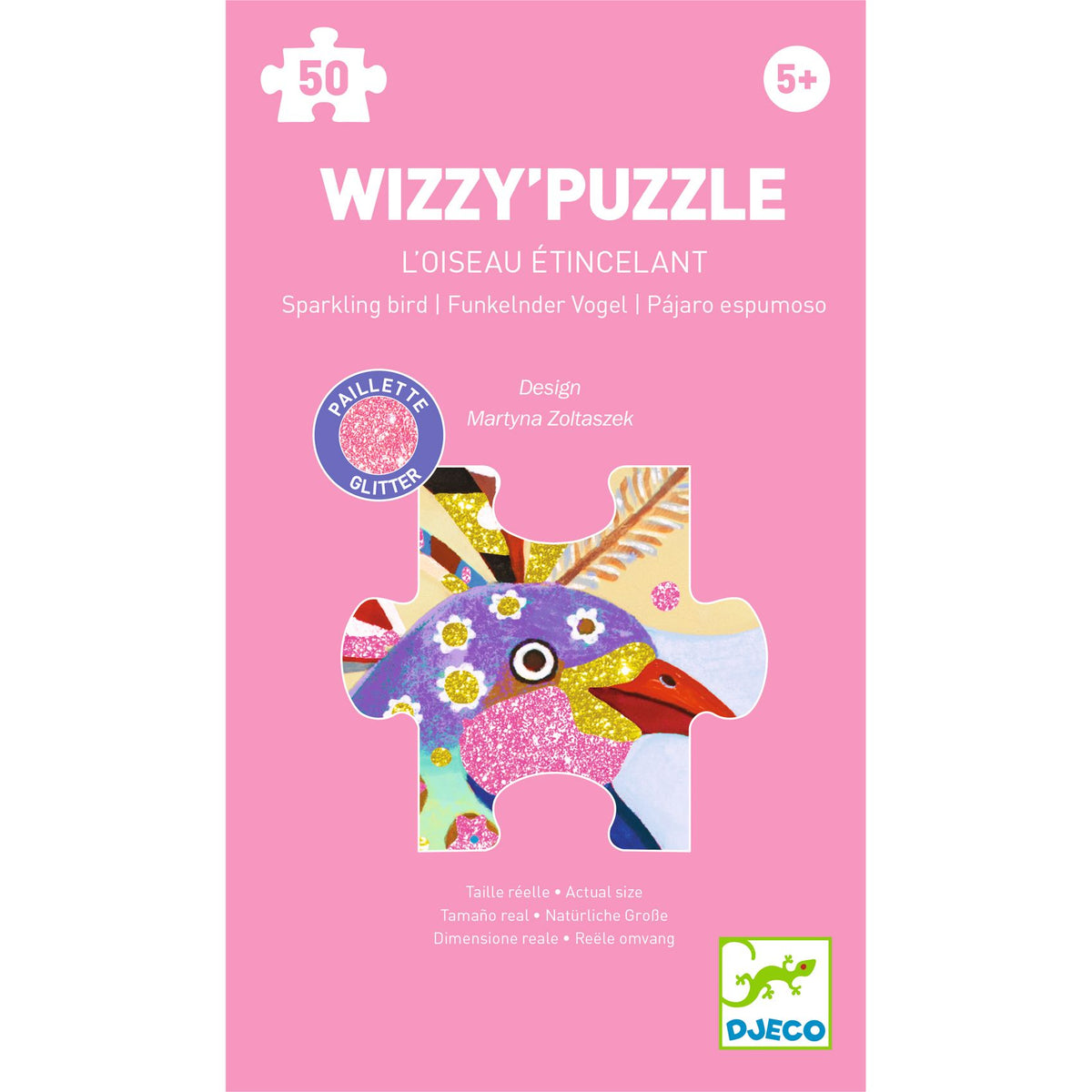 Djeco Sparkling Bird 50-Piece Puzzle