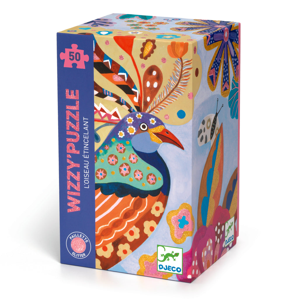 Djeco Sparkling Bird 50-Piece Puzzle