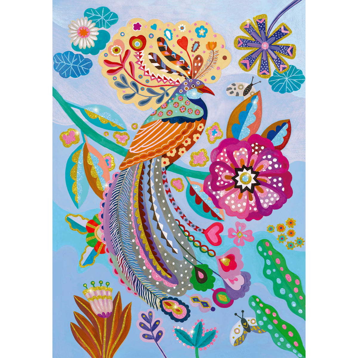 Djeco Sparkling Bird 50-Piece Puzzle