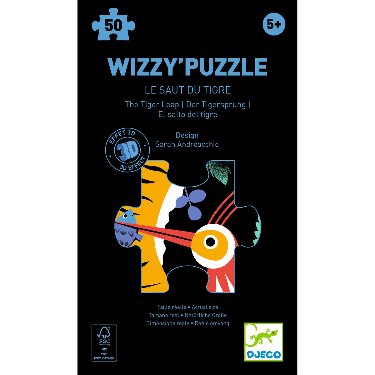 Djeco The Tiger Leap 50-Piece Puzzle