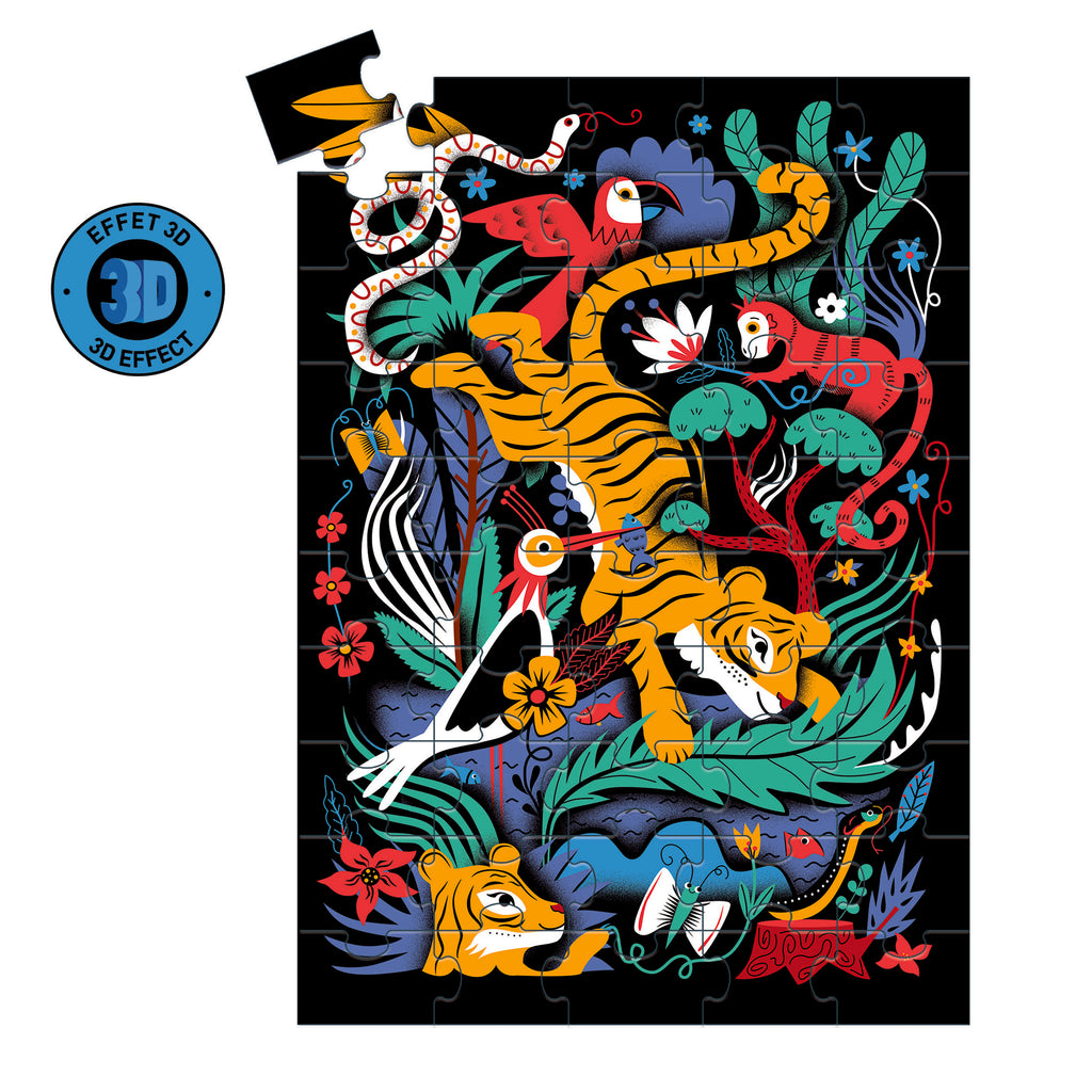 Djeco The Tiger Leap 50-Piece Puzzle