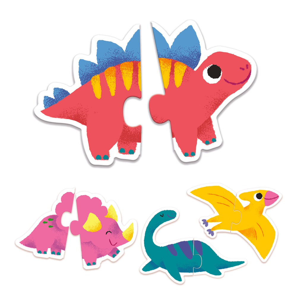 Duo Dinos 2-Piece Puzzles