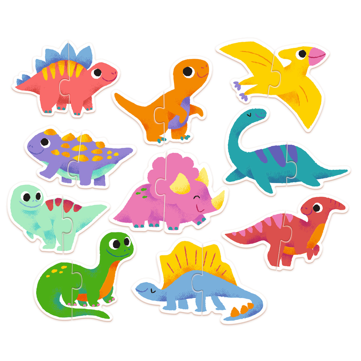 Duo Dinos 2-Piece Puzzles