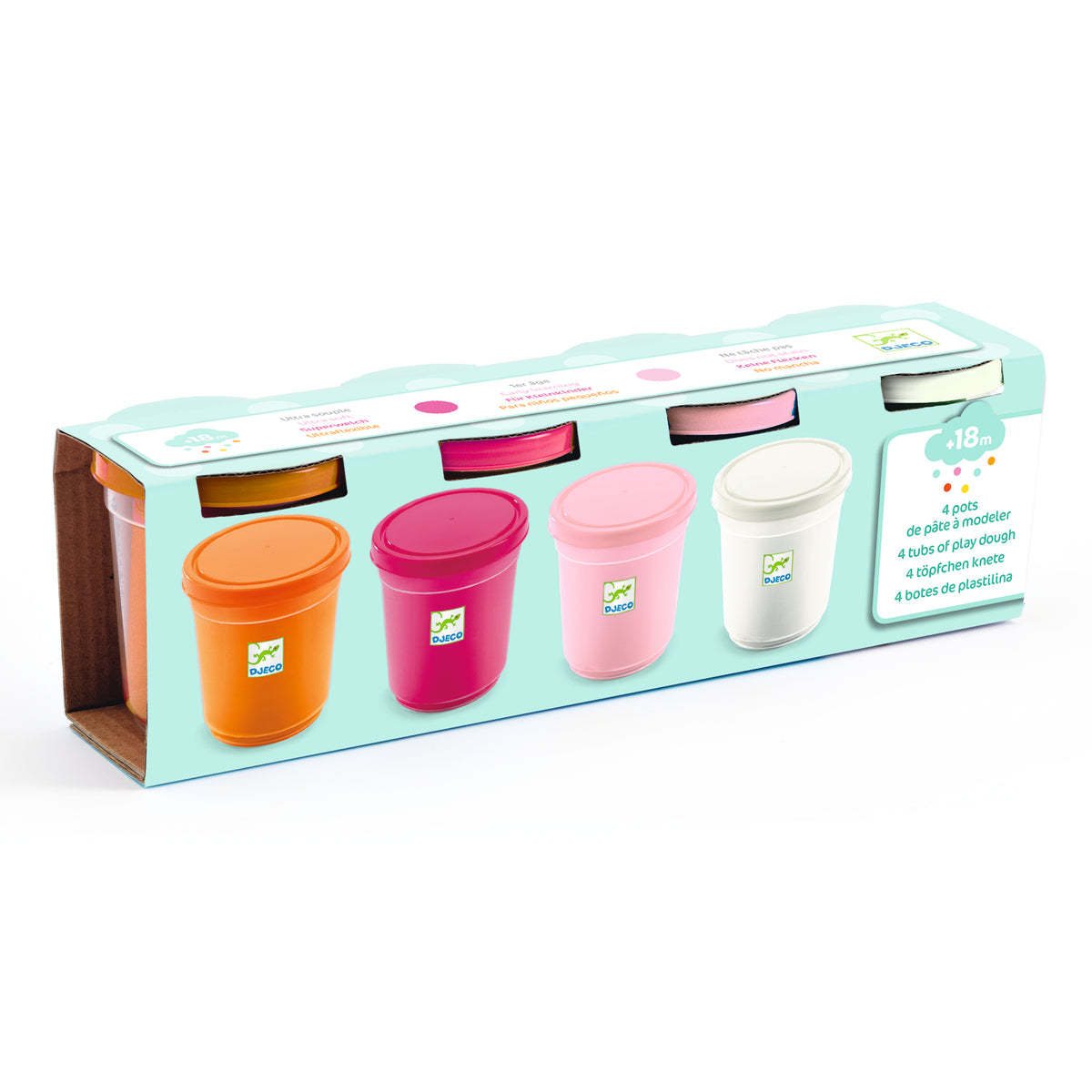Djeco Sweet Play Dough, 4 Pots