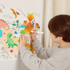 Dinosaur Adhesive Colouring Scroll - 4m